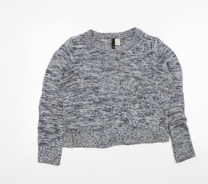 Womens UK Size S H&M Blue Pullover Jumper