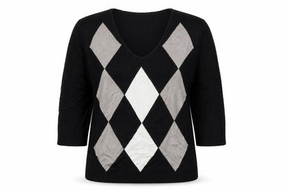 Womens UK Size 14 Preworn Black Pullover Jumper
