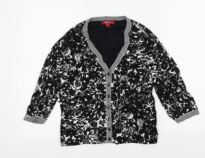Womens UK Size 12 Monsoon Black Cardigan Jumper