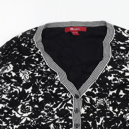 Womens UK Size 12 Monsoon Black Cardigan Jumper