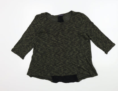 Womens UK Size 14 M&S Green Pullover Jumper