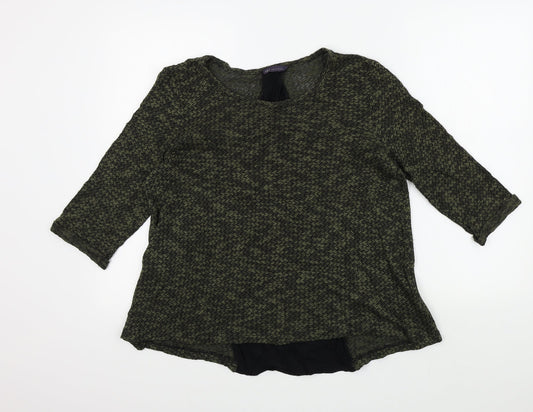 Womens UK Size 14 M&S Green Pullover Jumper