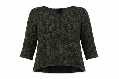 Womens UK Size 14 M&S Green Pullover Jumper