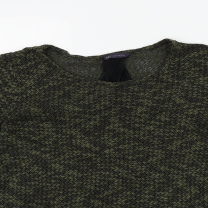 Womens UK Size 14 M&S Green Pullover Jumper