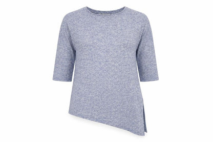 Womens UK Size 10 George Blue Henley Jumper