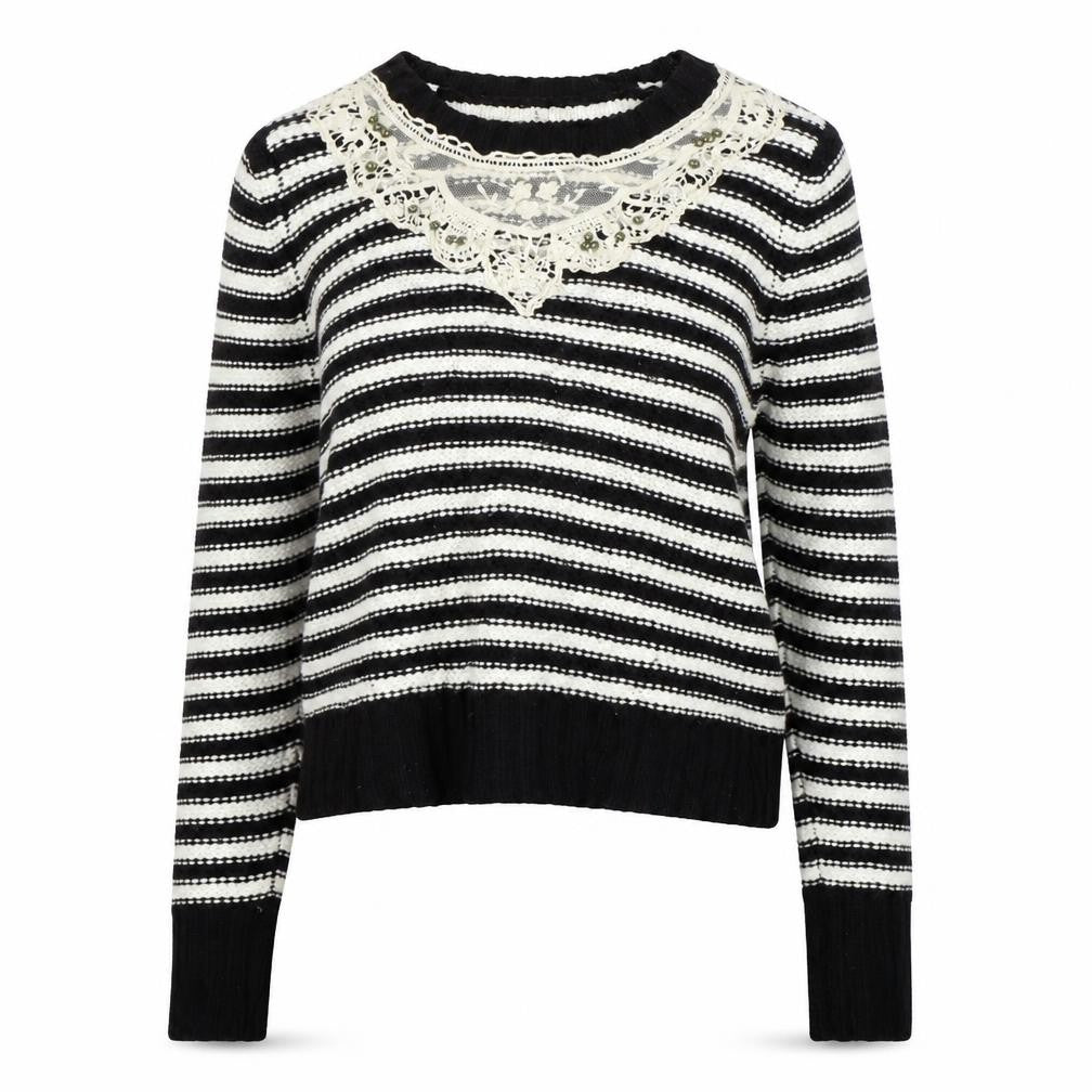 Womens UK Size 10 F&F Black Pullover Jumper