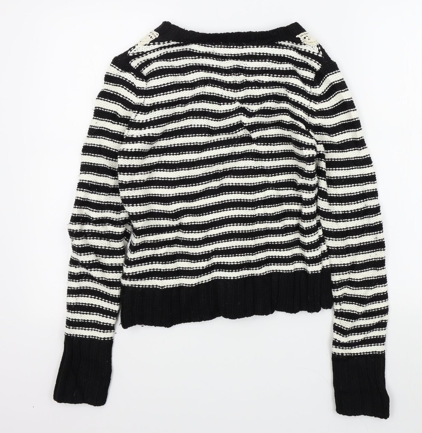 Womens UK Size 10 F&F Black Pullover Jumper