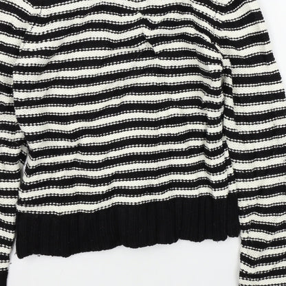 Womens UK Size 10 F&F Black Pullover Jumper