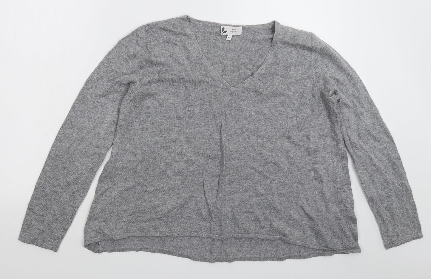Womens UK Size 14 NEXT Grey Pullover Jumper