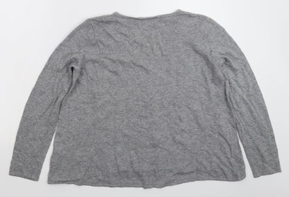 Womens UK Size 14 NEXT Grey Pullover Jumper