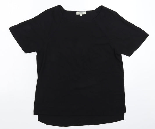 Papaya Womens Black   Basic T-Shirt Size 8
