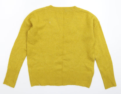 Womens UK Size XS NEXT Yellow Pullover Jumper