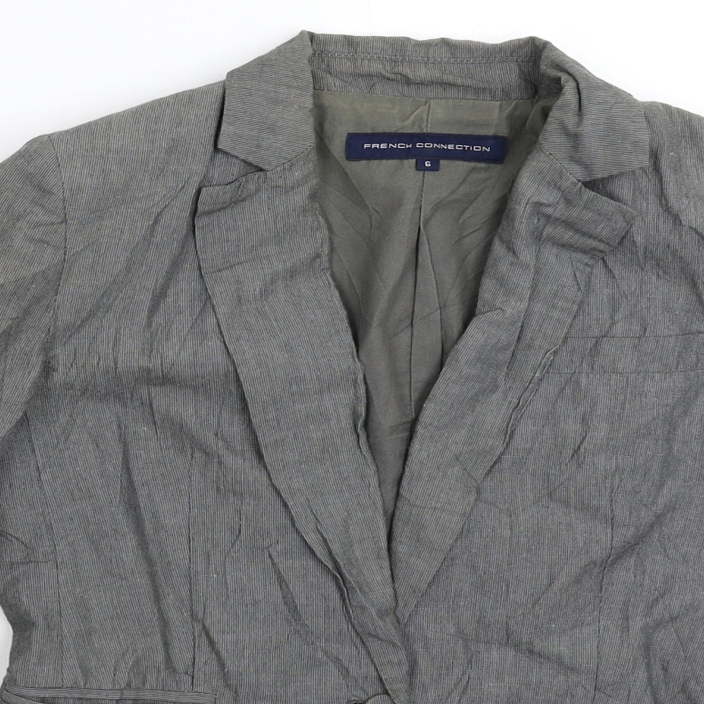 French Connection Womens Grey   Jacket Blazer Size 6