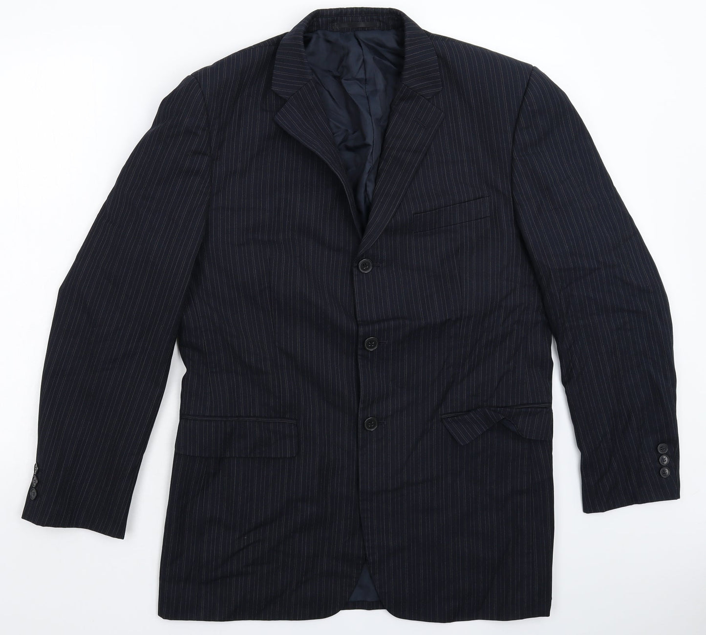 Mens UK Size 40 Burton Regular Blue Suit Jacket