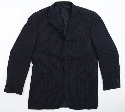Mens UK Size 40 Burton Regular Blue Suit Jacket