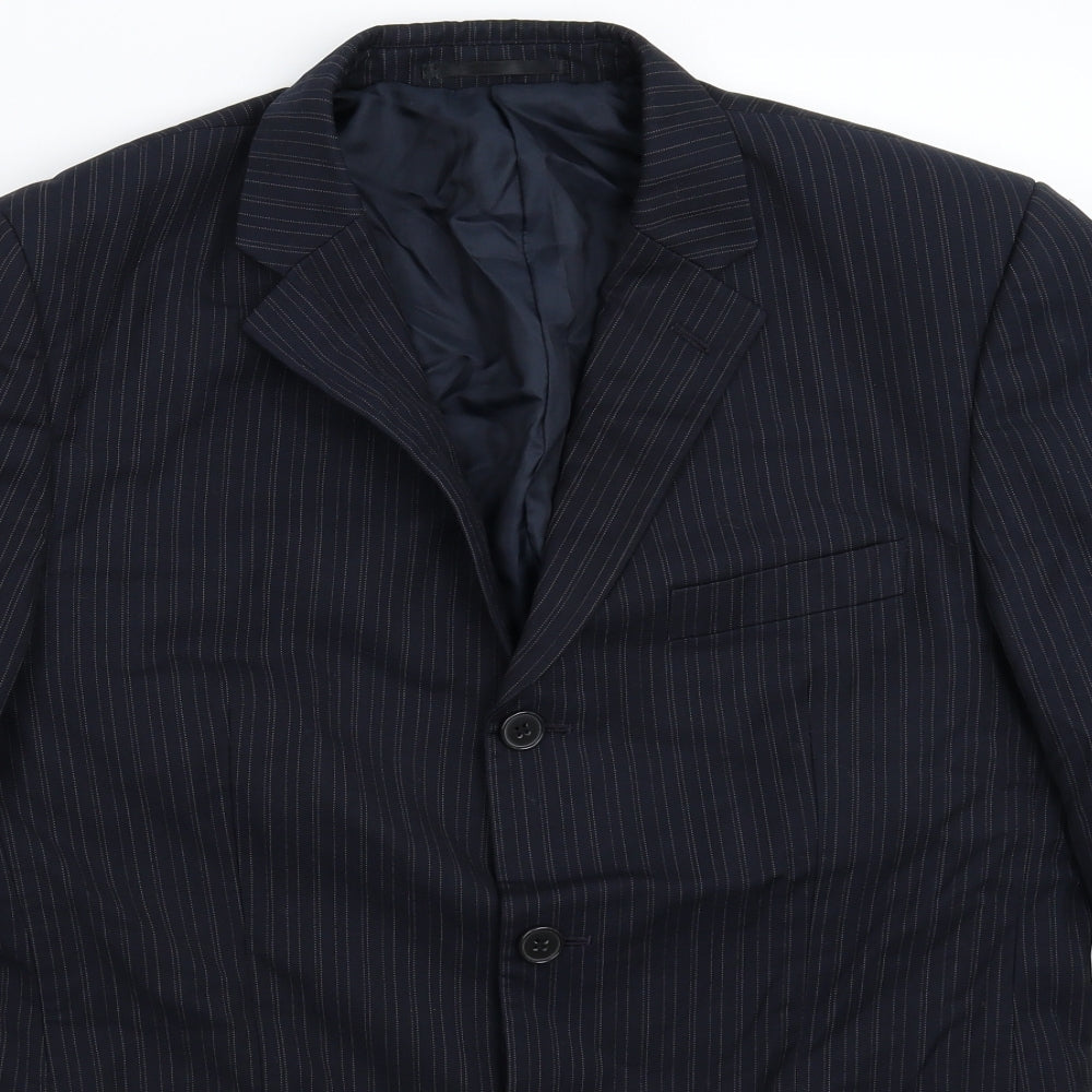 Mens UK Size 40 Burton Regular Blue Suit Jacket