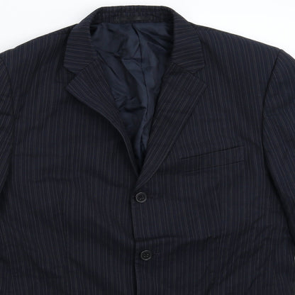 Mens UK Size 40 Burton Regular Blue Suit Jacket