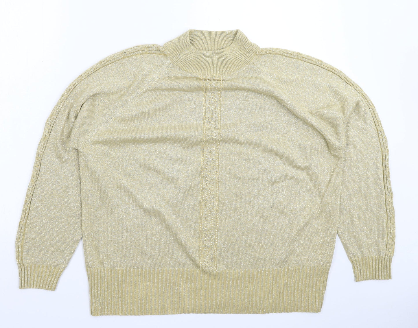 Womens UK Size XL Bonmarché Gold Pullover Jumper