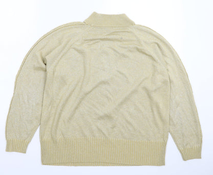 Womens UK Size XL Bonmarché Gold Pullover Jumper