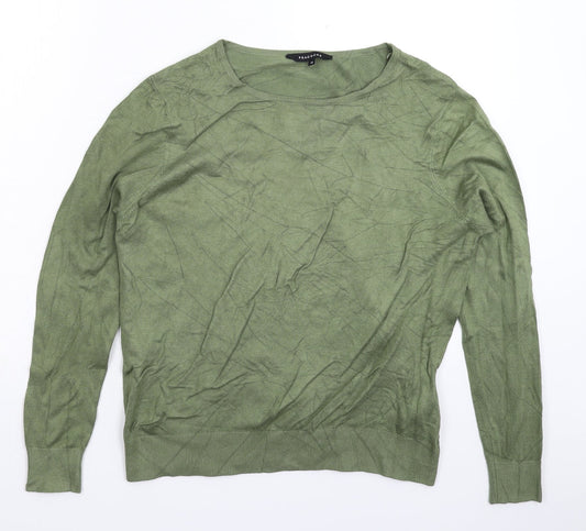 Womens UK Size 12 Peacocks Green Pullover Jumper