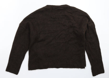 Womens UK Size M M&Co Grey Pullover Jumper