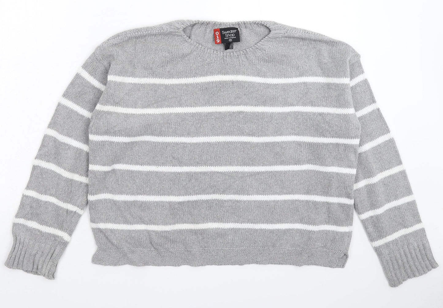 Womens UK Size M Sweater Shop Grey Pullover Jumper