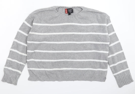 Womens UK Size M Sweater Shop Grey Pullover Jumper