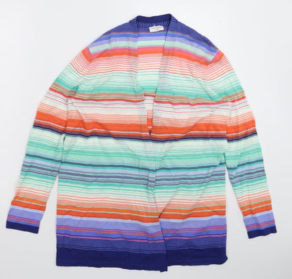 Gerry Weber Womens Multicoloured Striped Knit Cardigan Jumper Size 10