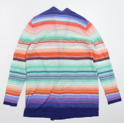 Gerry Weber Womens Multicoloured Striped Knit Cardigan Jumper Size 10