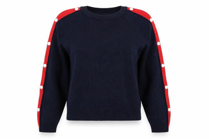 Womens UK Size S Divided Blue Pullover Jumper