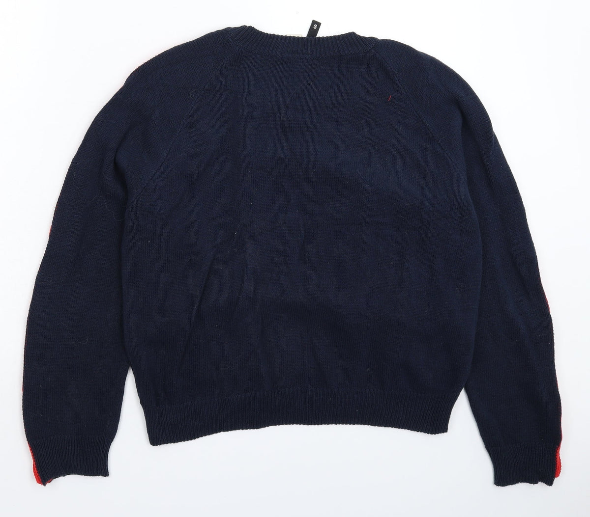 Womens UK Size S Divided Blue Pullover Jumper