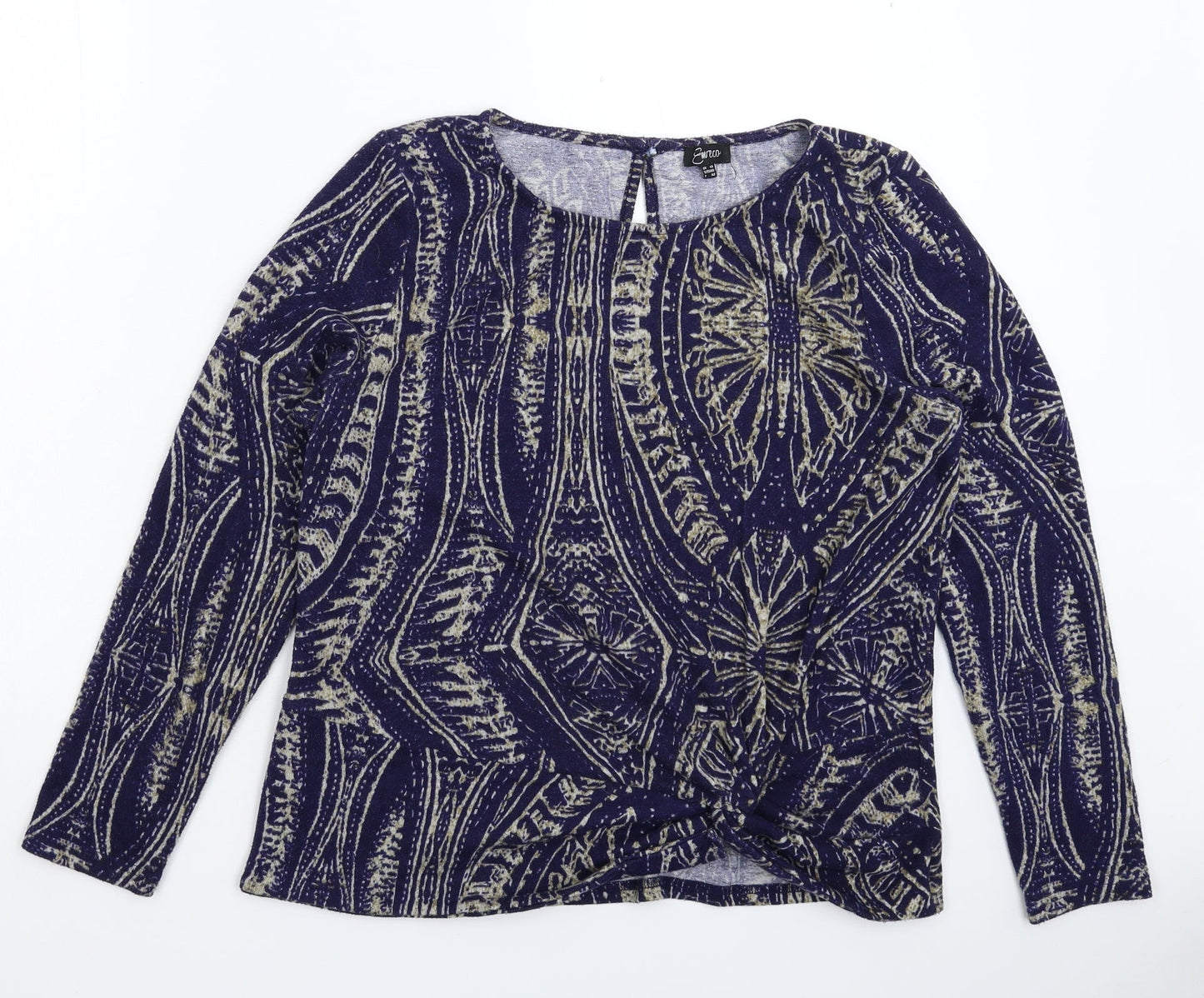 Womens UK Size 14 Emreco Blue Pullover Jumper