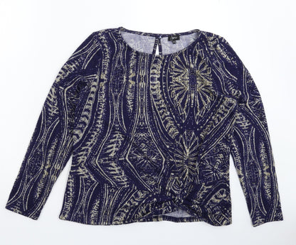 Womens UK Size 14 Emreco Blue Pullover Jumper
