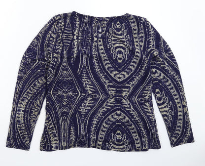 Womens UK Size 14 Emreco Blue Pullover Jumper