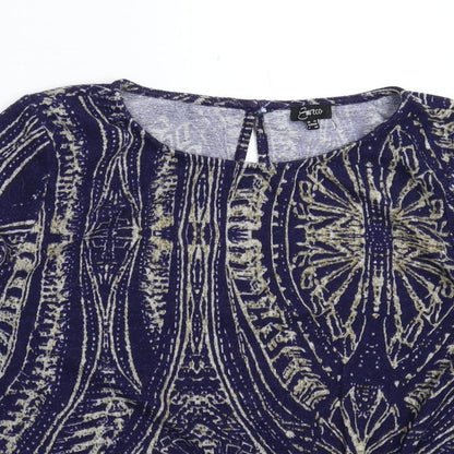 Womens UK Size 14 Emreco Blue Pullover Jumper