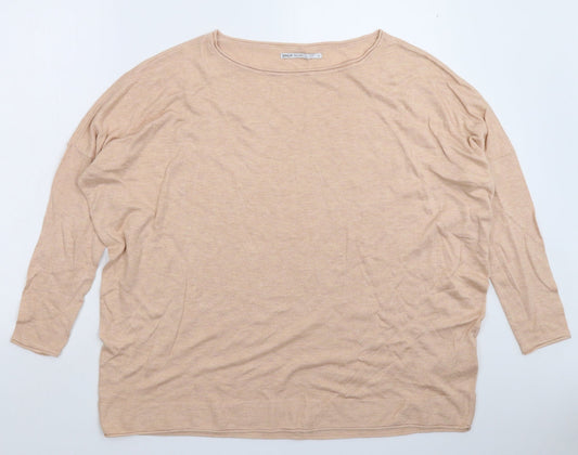 Womens UK Size M Only Beige Pullover Jumper
