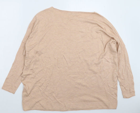 Womens UK Size M Only Beige Pullover Jumper