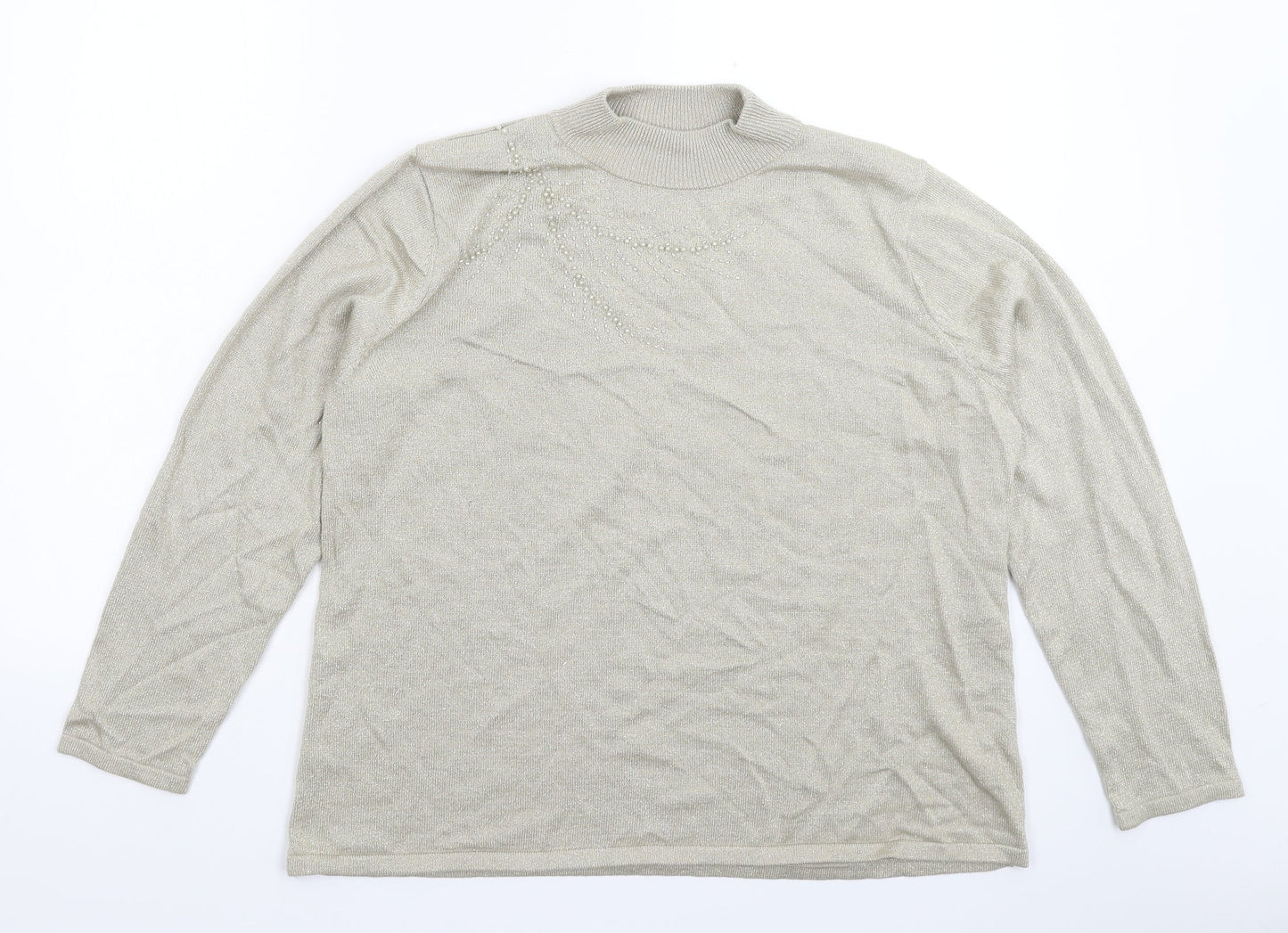 Womens UK Size L BM Grey Pullover Jumper