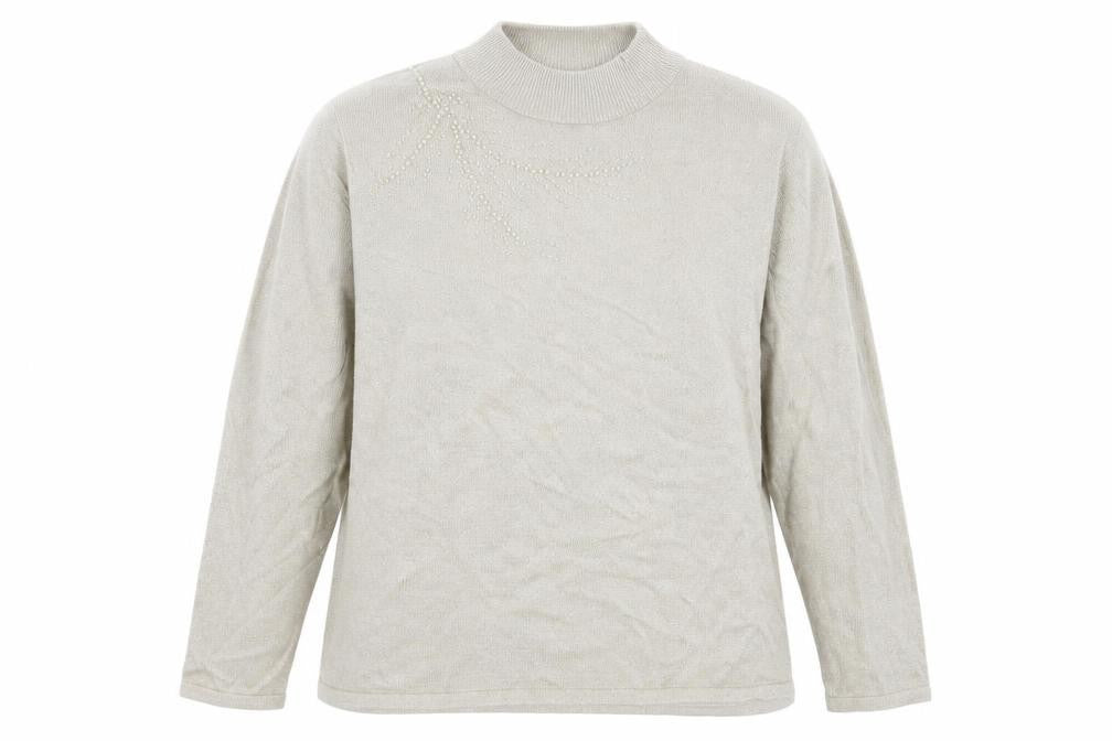 Bonmarché Womens Grey Knit Pullover Jumper Size L