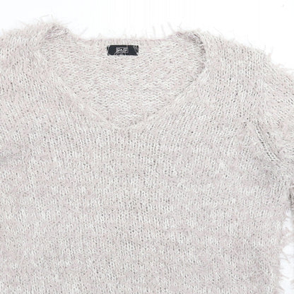 Womens UK Size 12 F&F Grey Pullover Jumper