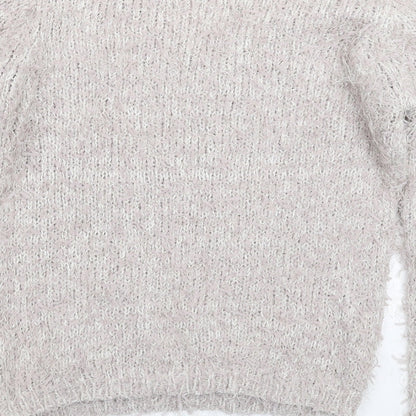 Womens UK Size 12 F&F Grey Pullover Jumper