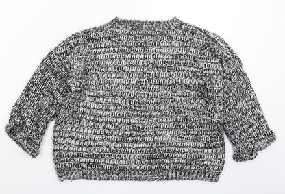 Womens UK Size 10 Topshop Grey Pullover Jumper