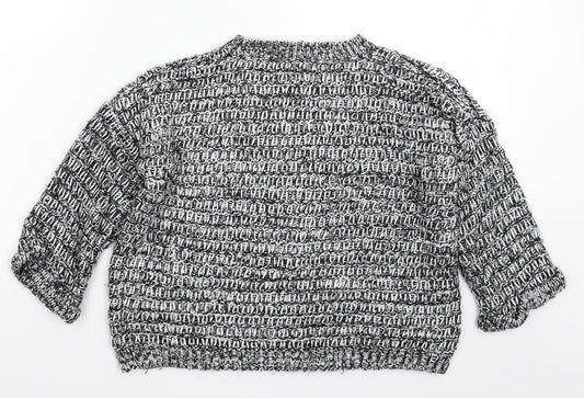 Womens UK Size 10 Topshop Grey Pullover Jumper