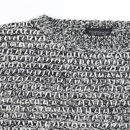 Womens UK Size 10 Topshop Grey Pullover Jumper