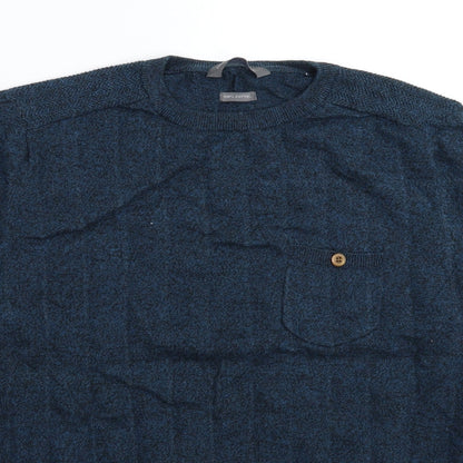 Cedar Wood State Mens Blue  Knit Pullover Jumper Size L