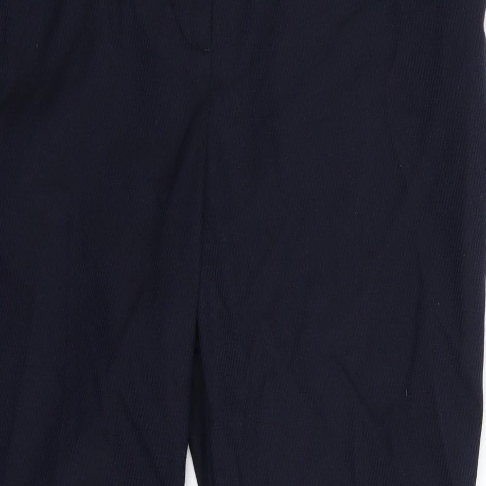 Womens UK Size 14 Marks and Spencer Slim Fit Dress Pants Blue Trousers