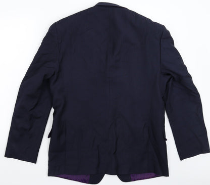 Mens UK Size 42 Marks and Spencer Regular Blue Suit Jacket