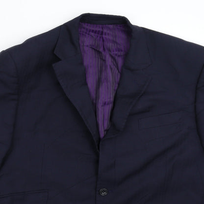 Mens UK Size 42 Marks and Spencer Regular Blue Suit Jacket
