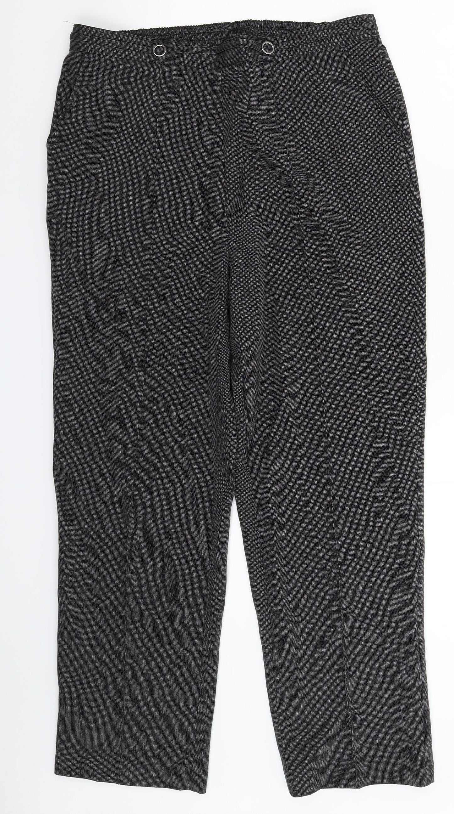 Womens UK Size 12 BM Regular Fit  Grey Trousers