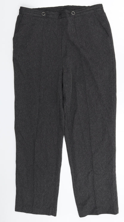 Womens UK Size 12 BM Regular Fit  Grey Trousers